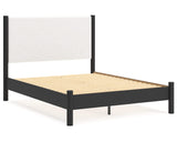 Cama Cadmori Queen con paneles tapizados
