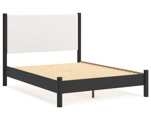 Cama Cadmori Queen con paneles tapizados