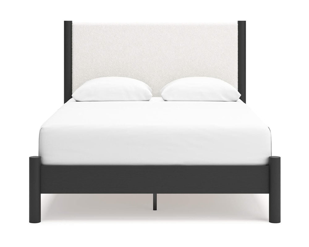Cama Cadmori Queen con paneles tapizados