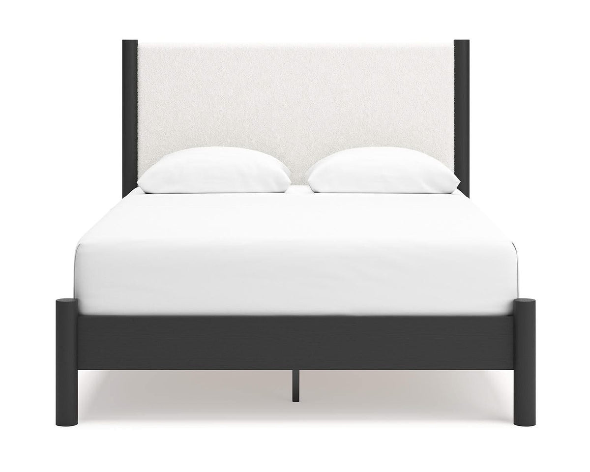Cama Cadmori Queen con paneles tapizados