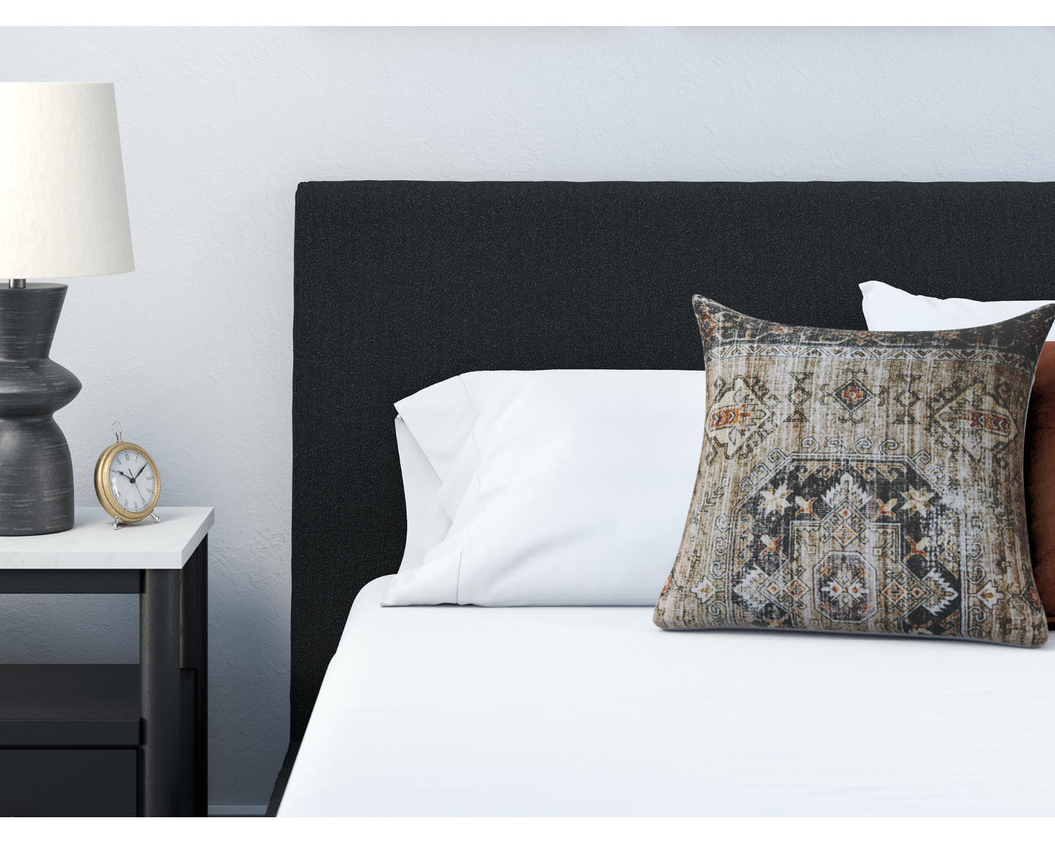 Cadmori Queen Upholstered Bed with Roll Slats