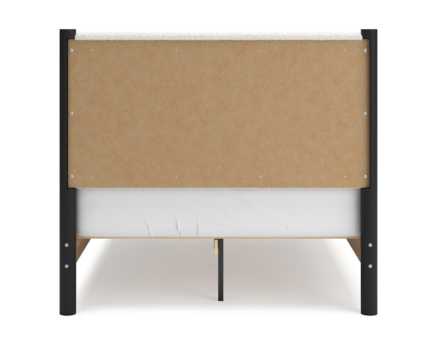Cadmori Full Upholstered Panel Bed, Dresser and Mirror