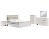 Altyra King Panel Bed, Dresser, Mirror, Chest and Nightstand