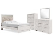 Altyra Full Panel Bed, Dresser, Mirror and Chest