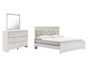 Altyra King Panel Bed, Dresser and Mirror