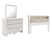 Altyra King Bookcase Headboard, Dresser and Mirror