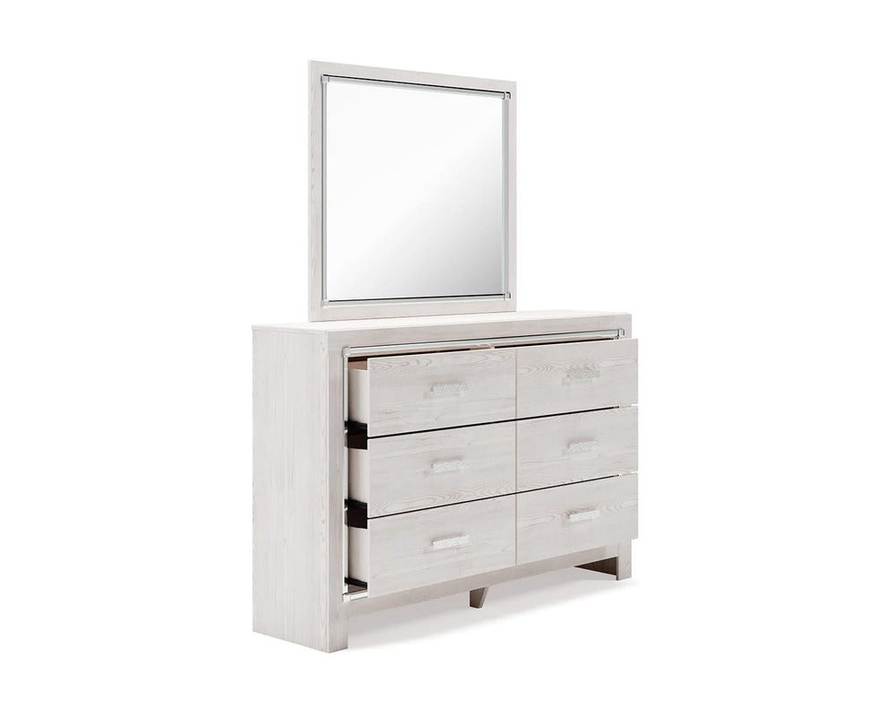 Altyra King Panel Bed, Dresser, Mirror, Chest and Nightstand