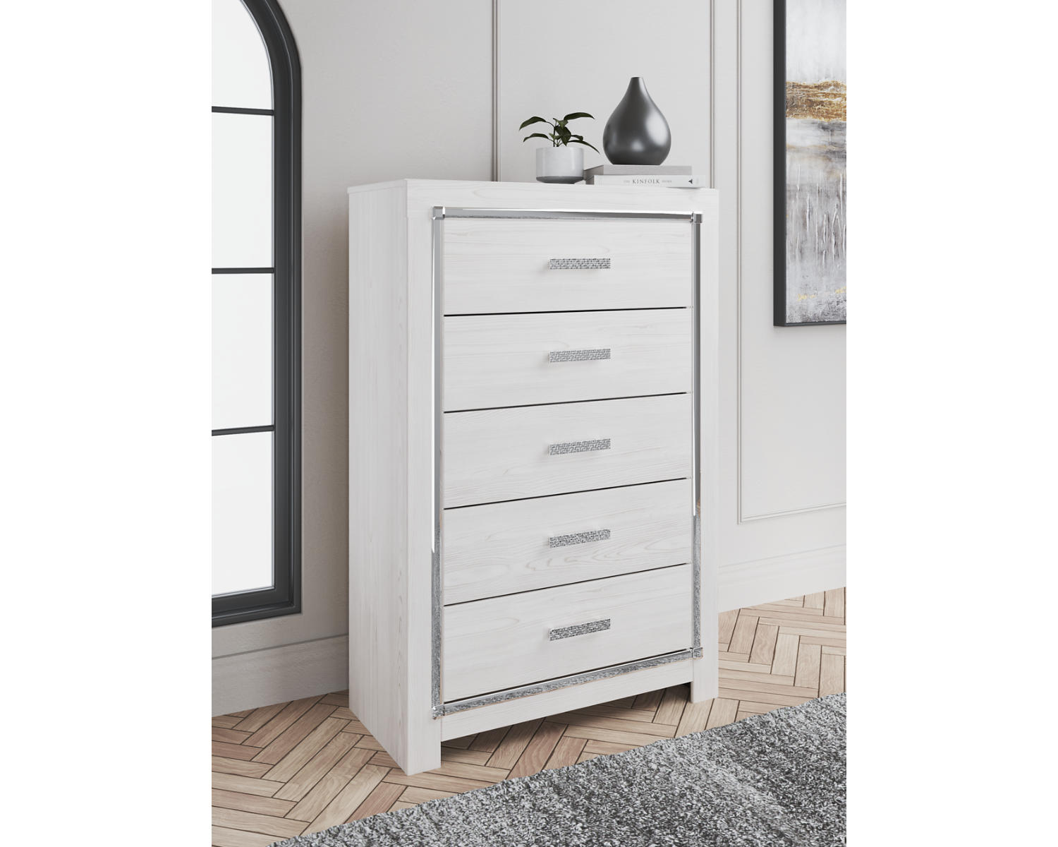 Altyra King Storage Bed, Chest and 2 Nightstands