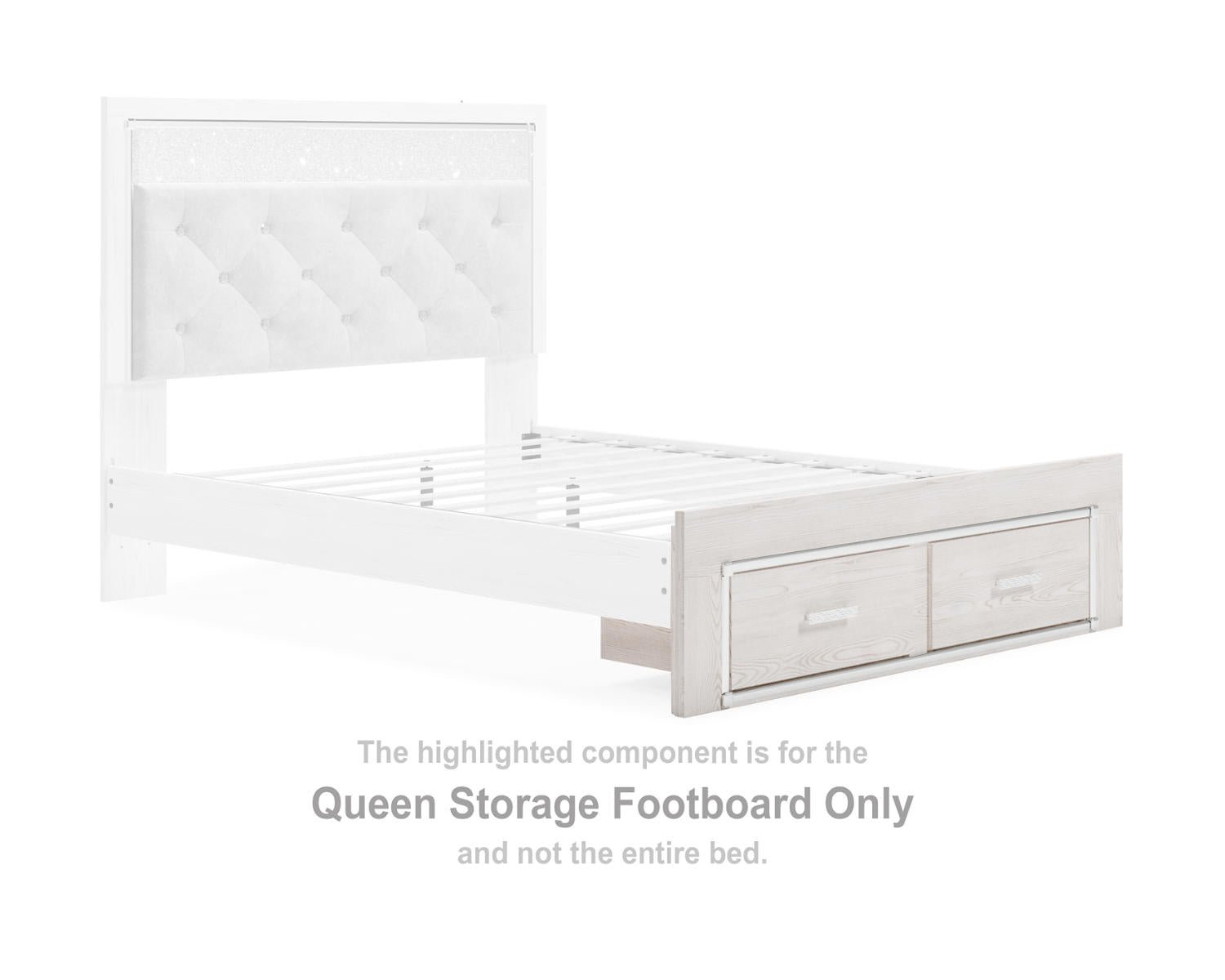 Altyra Queen Storage Footboard