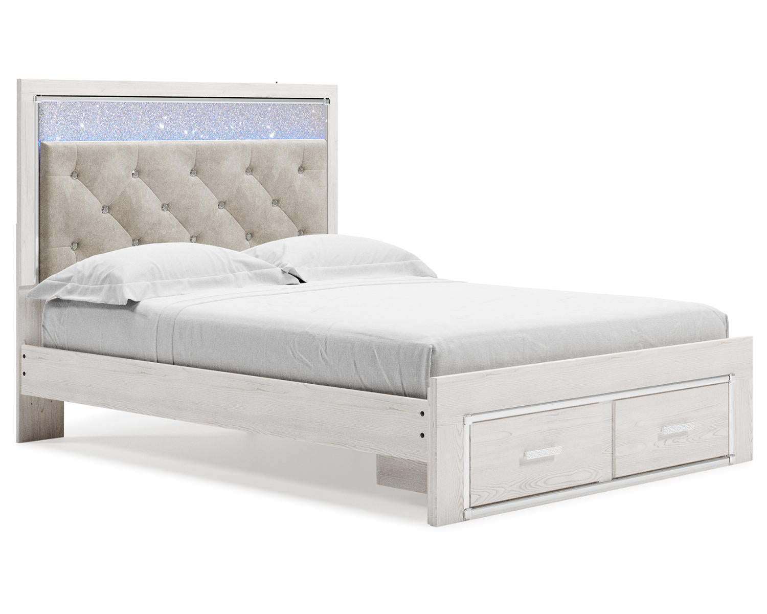 Altyra Queen Storage Bed, Dresser Mirror, Chest and 2 Nightstands