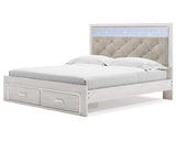 Cama tapizada con almacenaje Altyra King