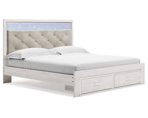 Cama tapizada con almacenaje Altyra King