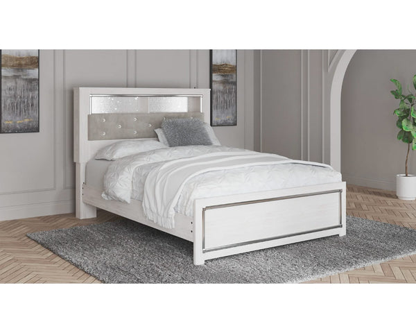 Cama con librería Altyra Queen con paneles