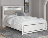 Cama con librería Altyra Queen con paneles