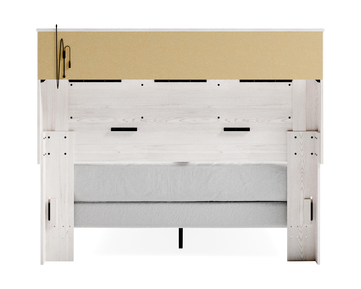 Altyra Queen Bookcase Panel Bed, Dresser, Mirror and Chest