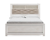 Cama con librería Altyra Queen con paneles