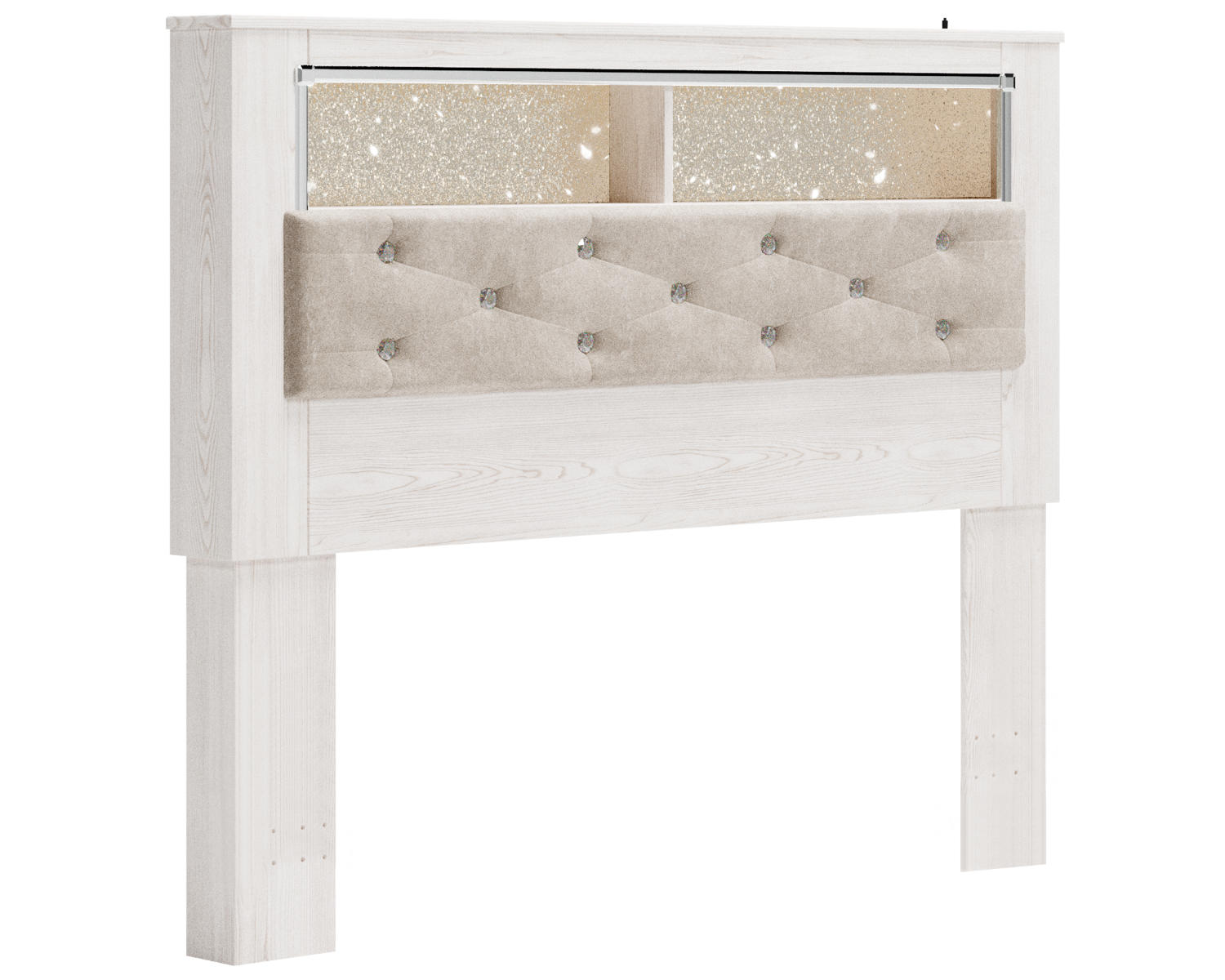 Altyra Queen Bookcase Headboard, Dresser and Mirror