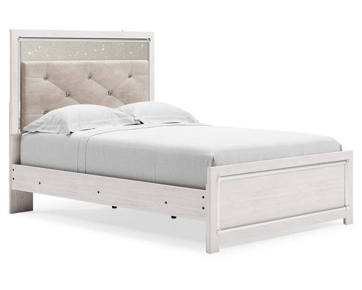 Altyra Full Panel Bed, Dresser, Mirror and Nightstand