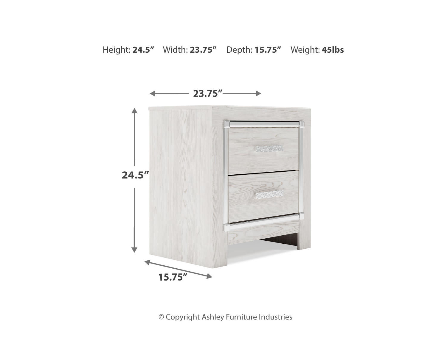 Altyra Queen Panel Storage Bed, Dresser, Mirror and Nightstand