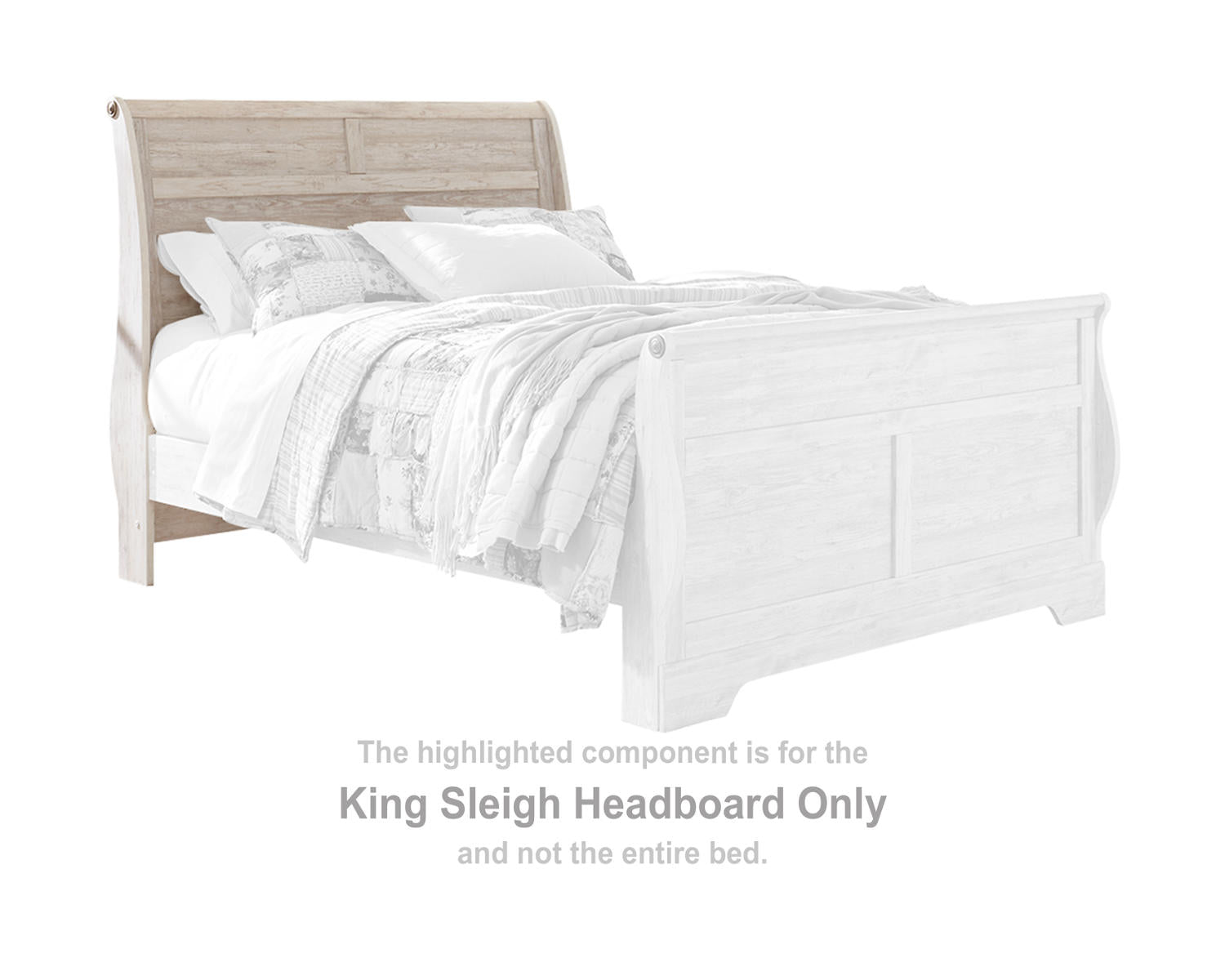 Willowton King Sleigh Headboard