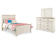 Willowton Full Panel Bed, Dresser and Mirror