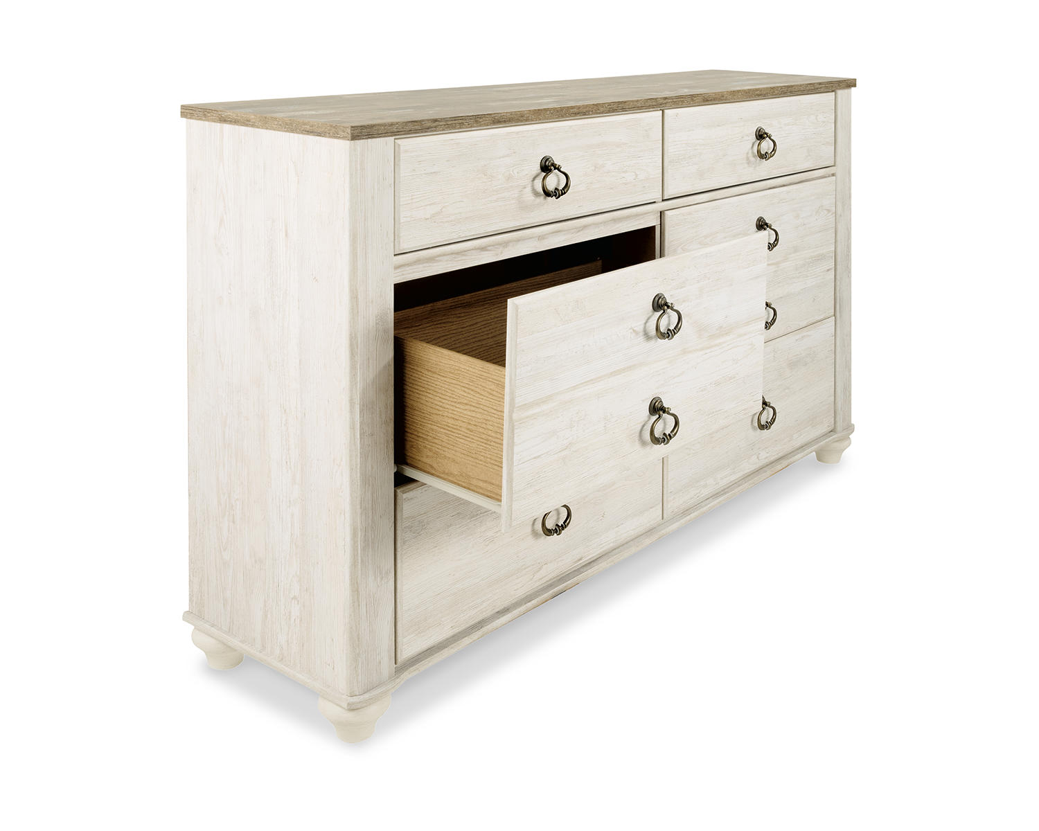 Willowton Dresser and 2 Nightstands