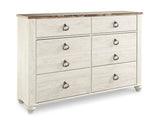 Willowton Twin Panel Bed and Dresser