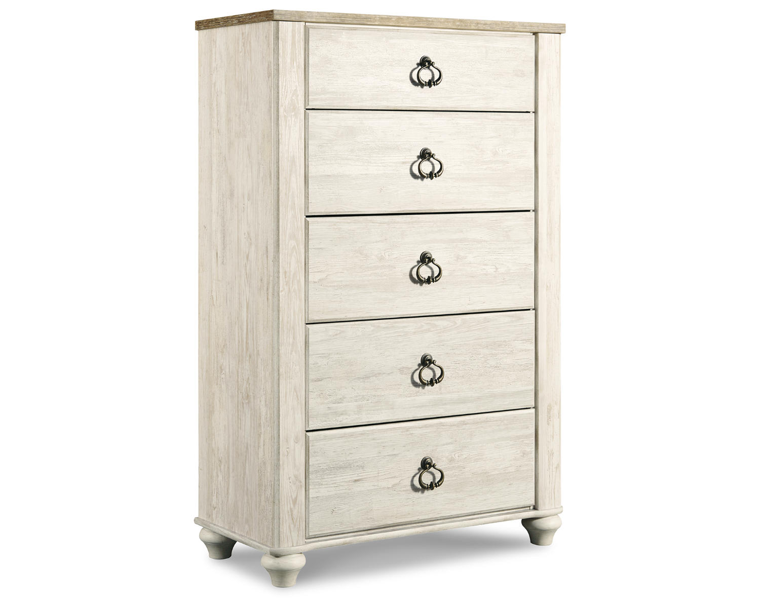 Willowton King Sleigh Bed, Dresser, Mirror, Chest and Nightstand