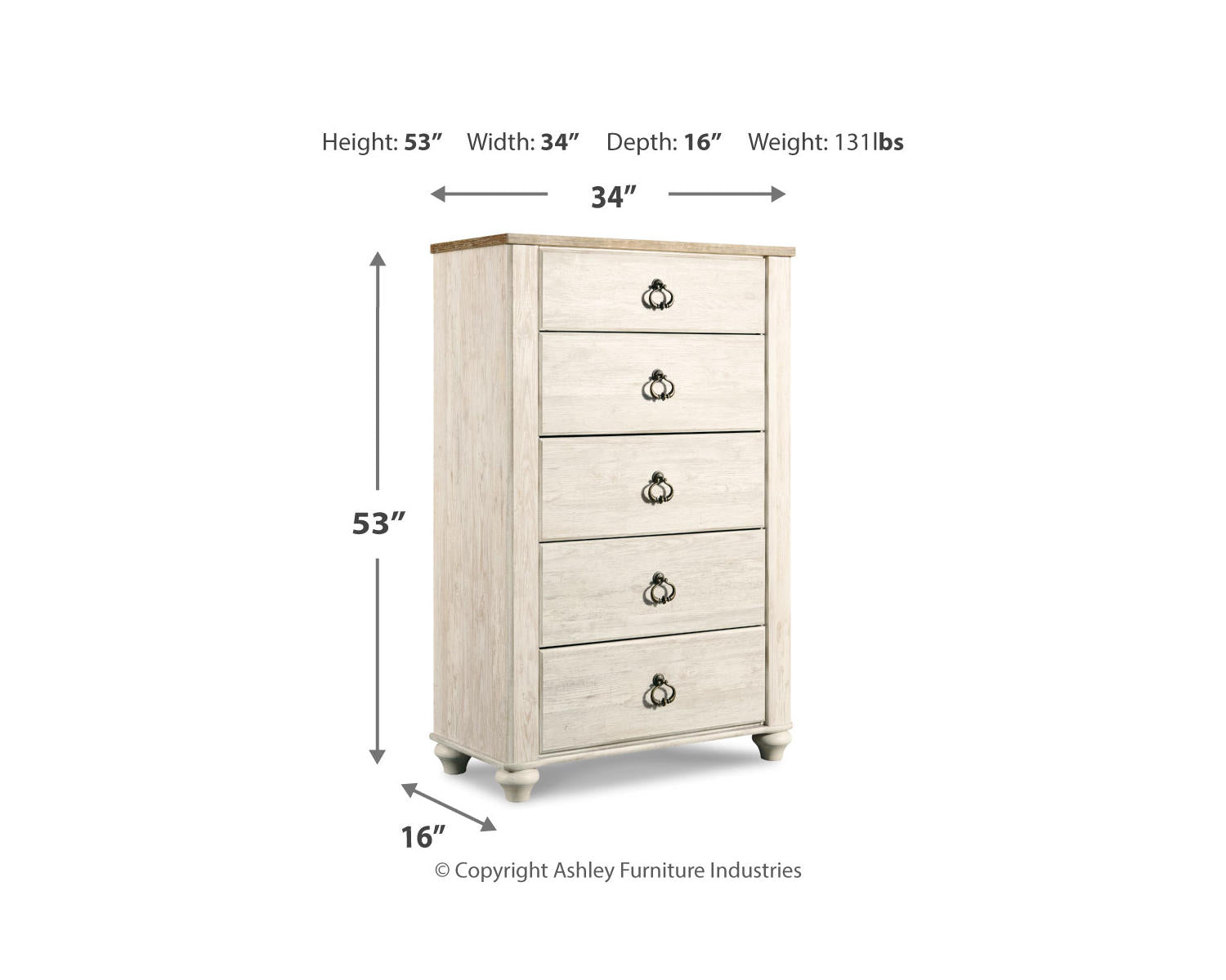 Willowton Queen Sleigh Bed, 2 Dressers, Mirror, Chest and 2 Nightstands