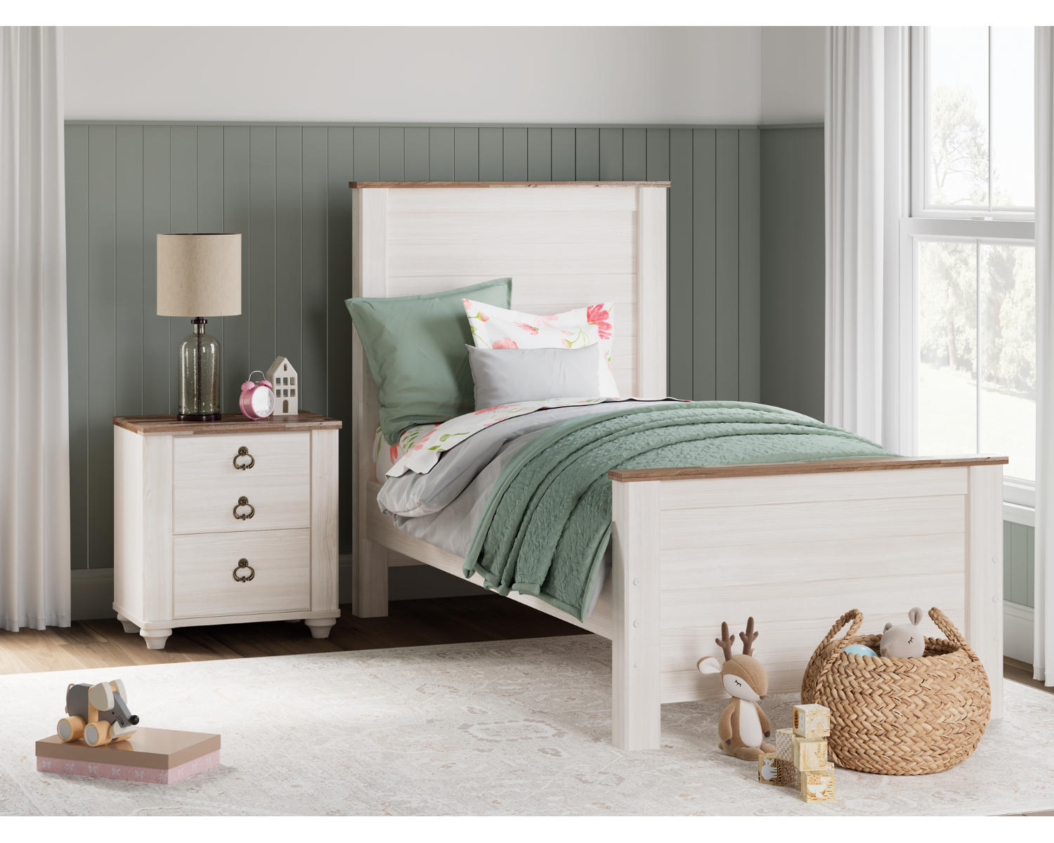 Willowton Twin Panel Bed