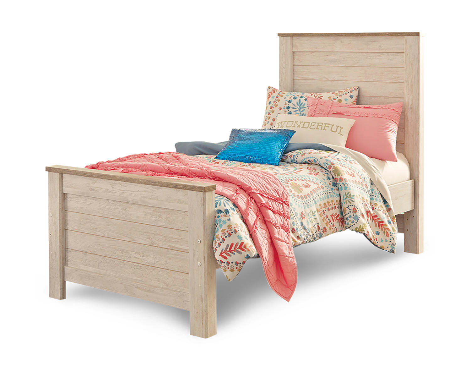 Willowton Twin Panel Bed and Dresser