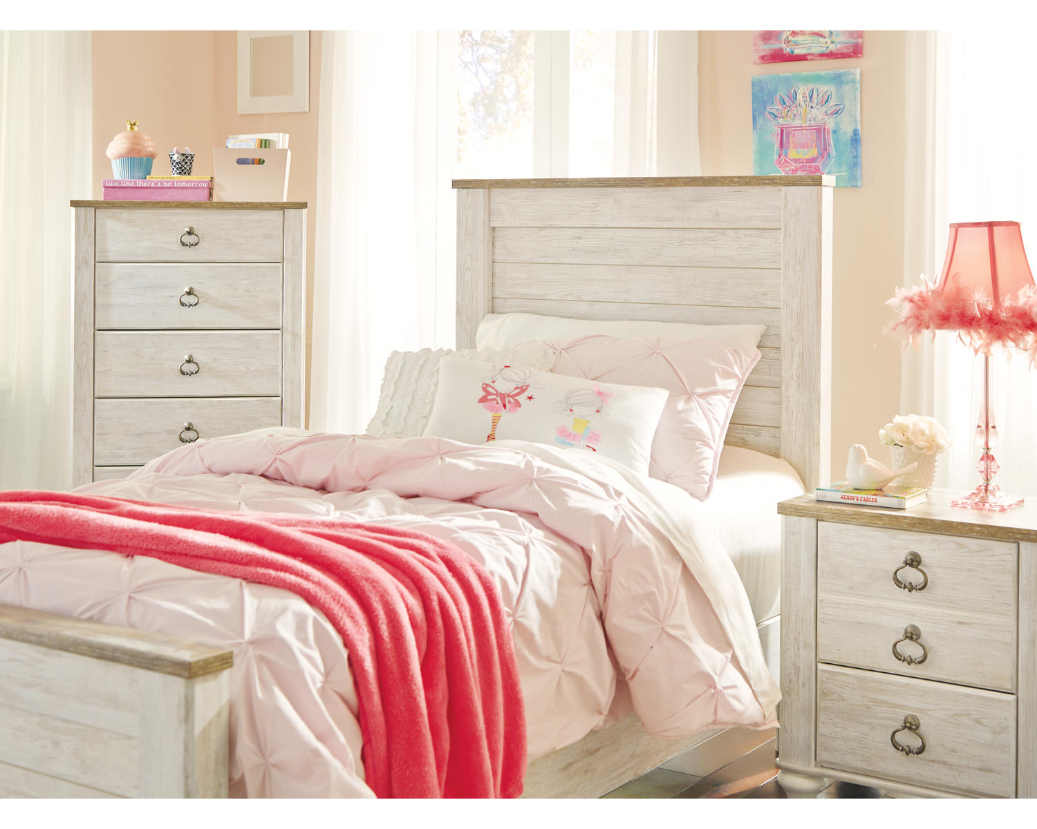 Willowton Twin Panel Bed