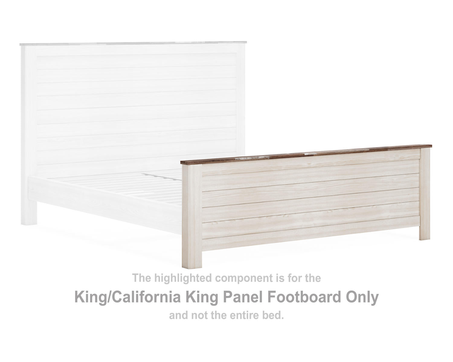 Willowton King/California King Panel Footboard