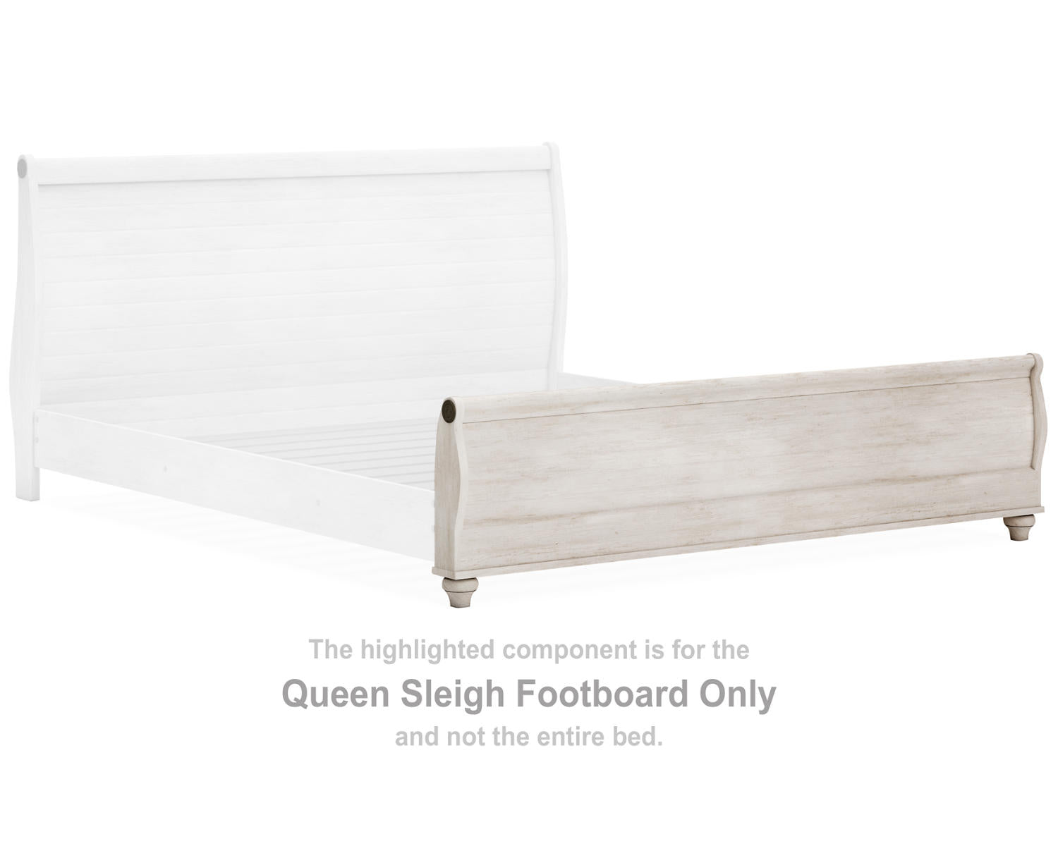 Willowton Queen Sleigh Footboard