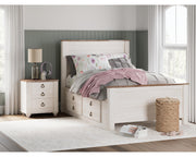 Willowton Full Panel Bed with 2 Storage Drawers