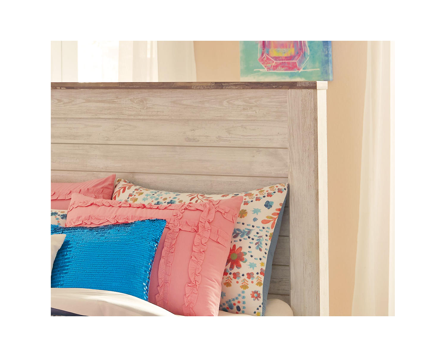 Willowton Twin Panel Bed with 2 Storage Drawers