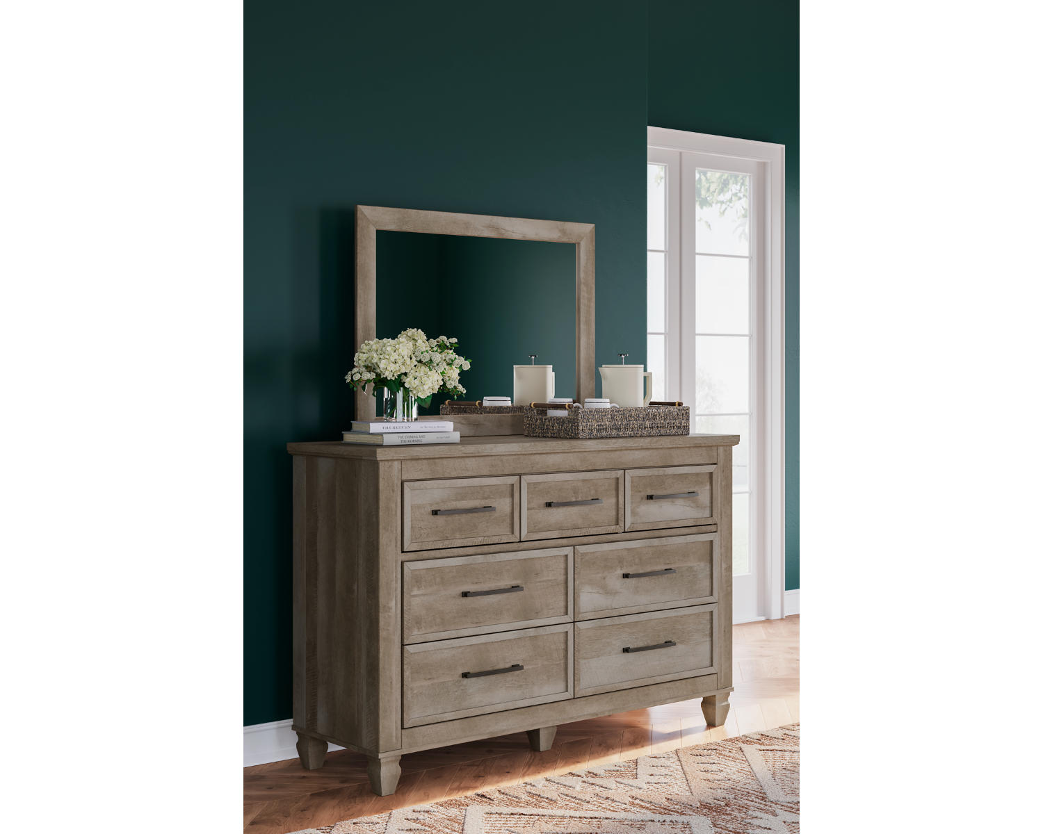 Yarbeck Dresser and Mirror