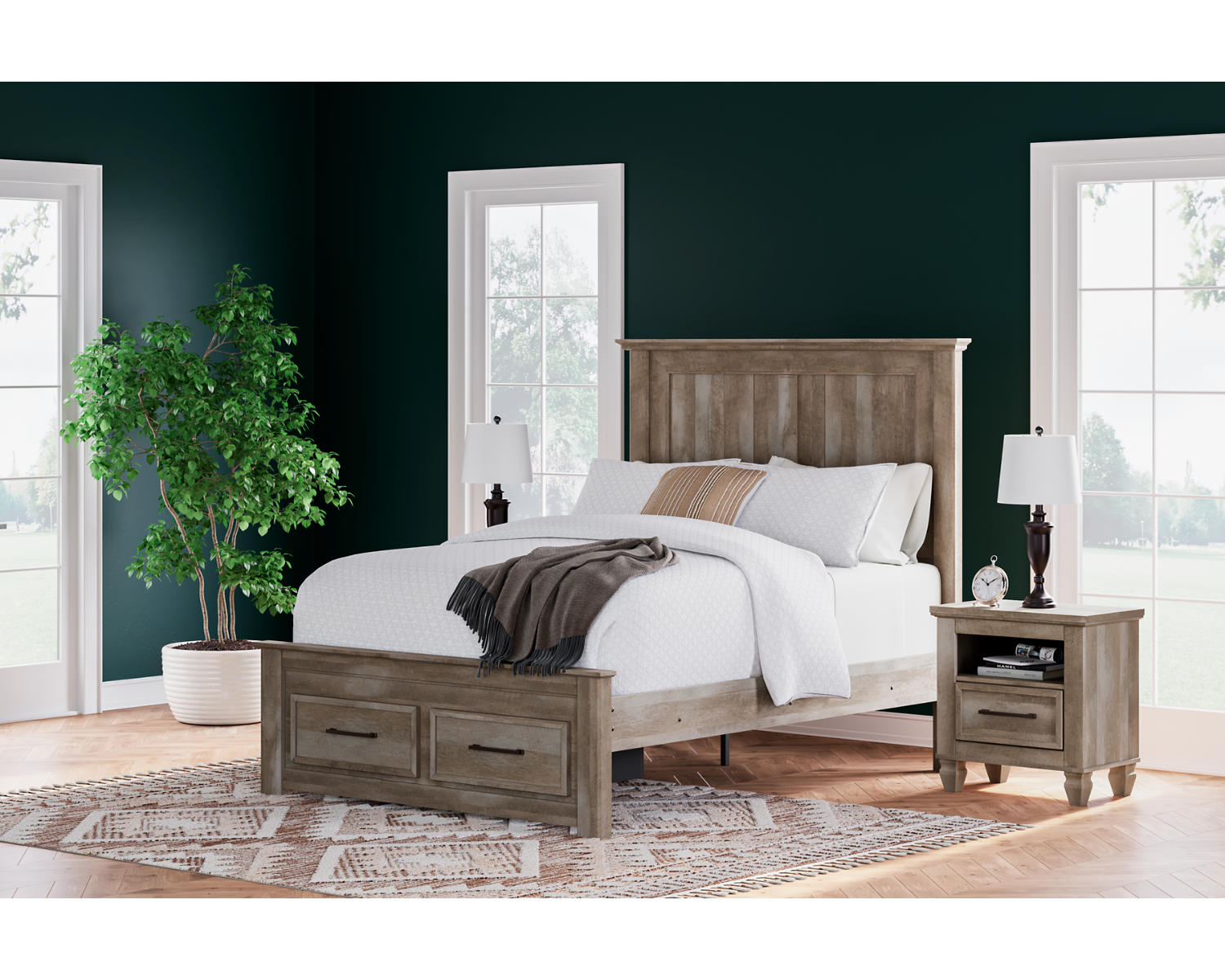 Yarbeck Queen Panel Bed with Storage