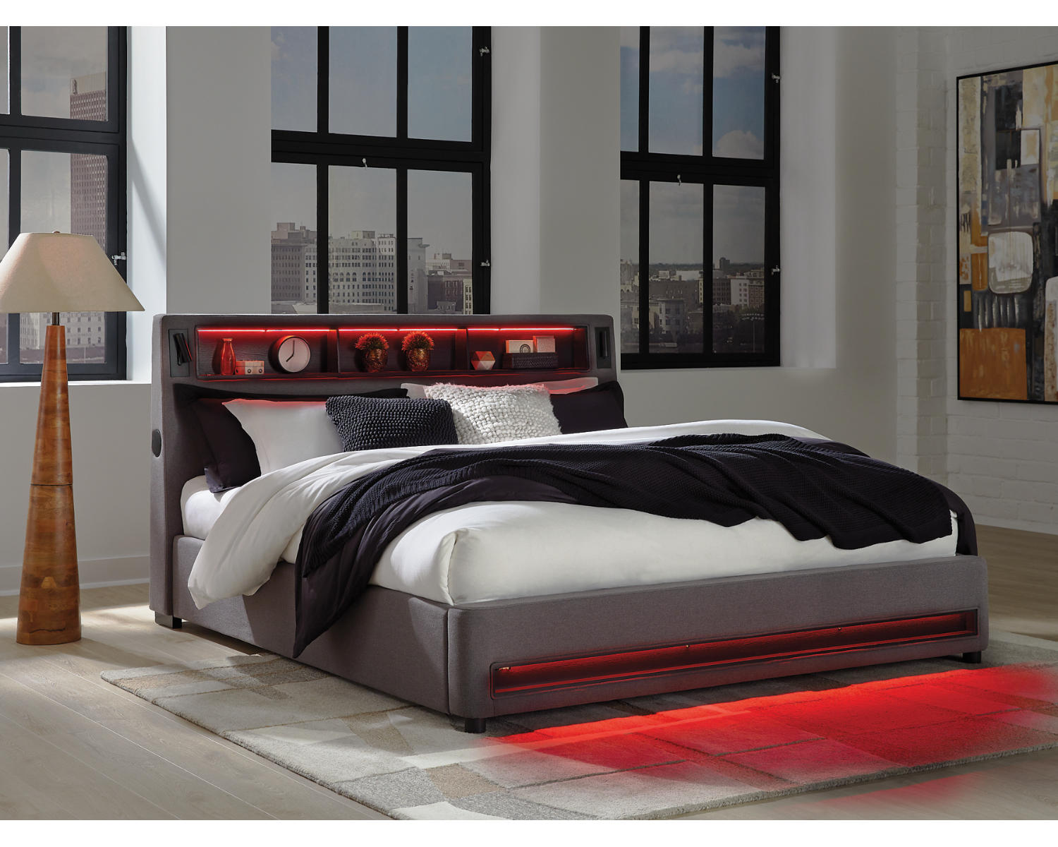 Verishaw California King Upholstered Bed