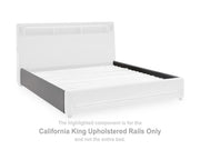 Verishaw California King Upholstered Rails