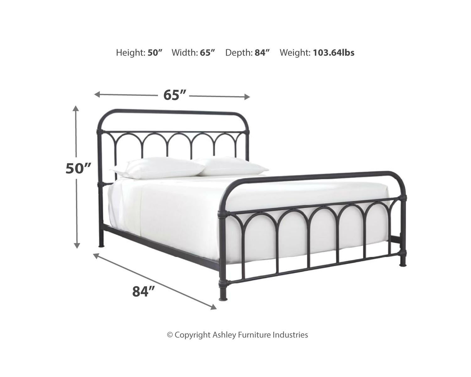 Nashburg Queen Metal Bed