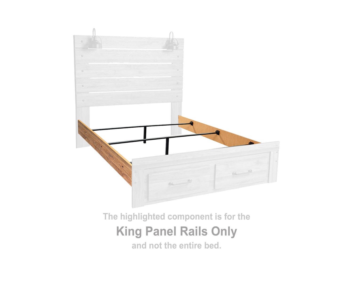 Pasklyn King Panel Rails