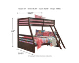 Halanton Twin over Full Bunk Bed
