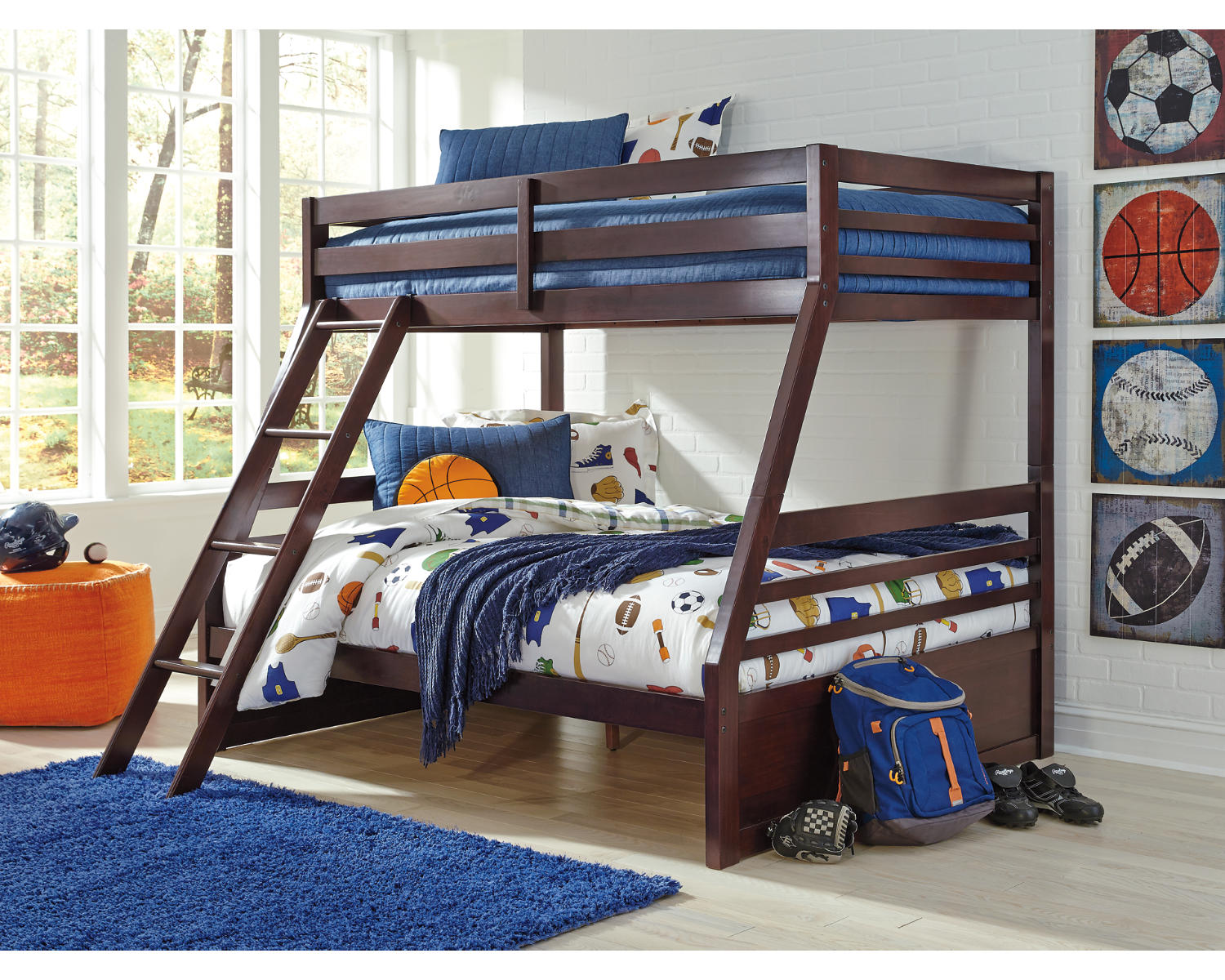 Halanton Twin over Full Bunk Bed with 1 Large Storage Drawer