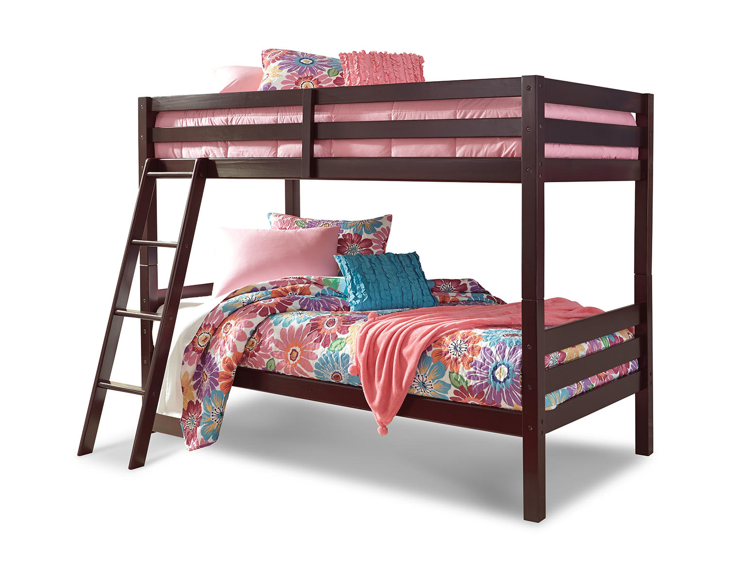 Halanton Twin over Twin Bunk Bed with Ladder