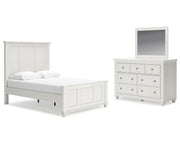 Grantoni Queen Panel Bed, Dresser and Mirror