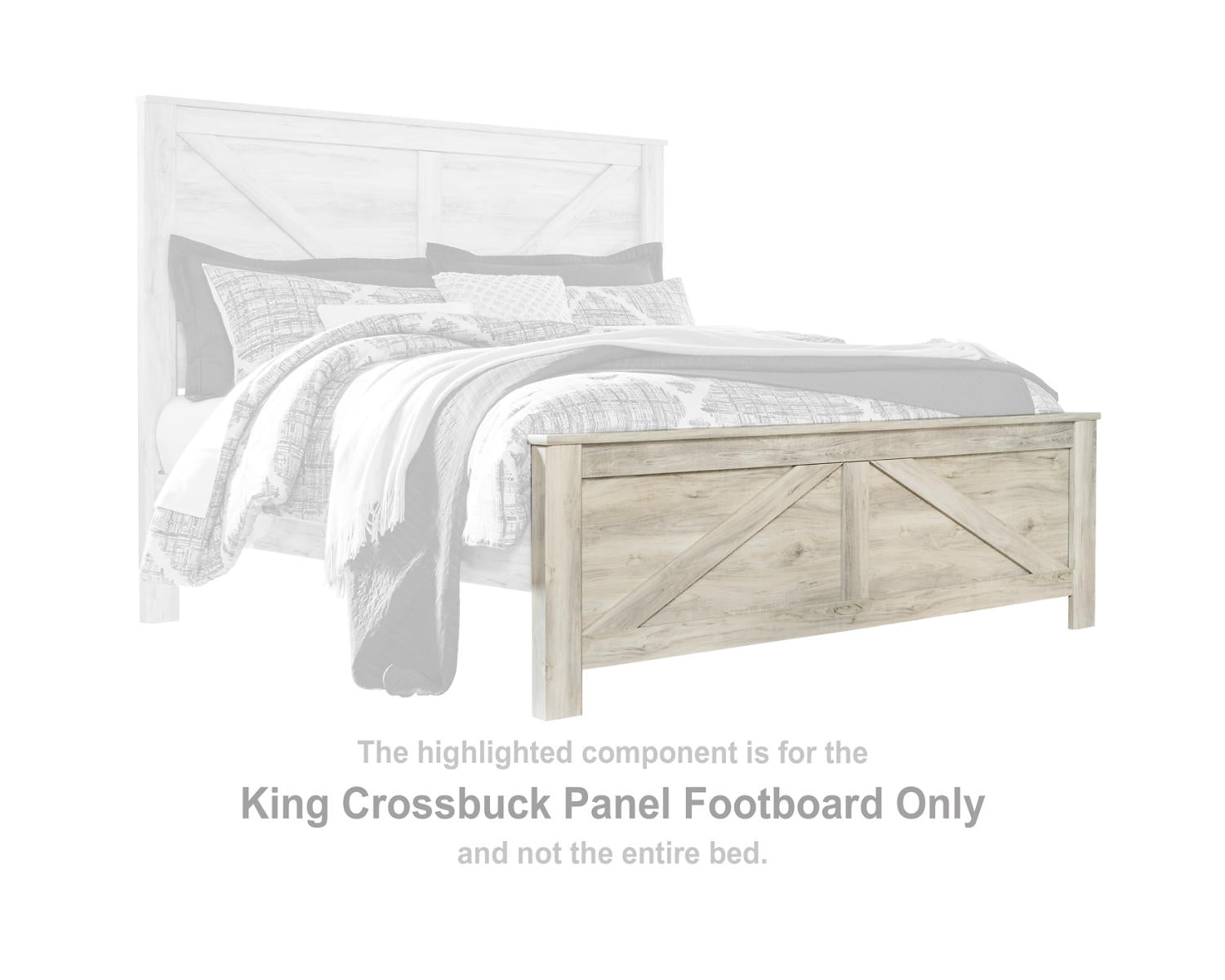 Bellaby King Crossbuck Panel Footboard