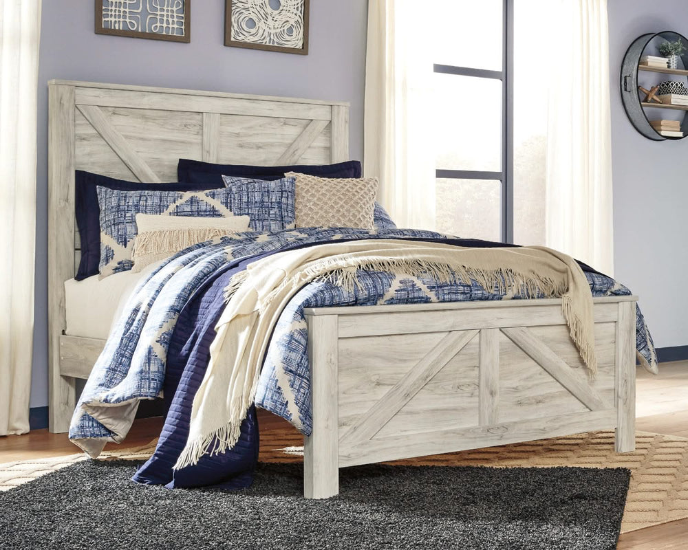 Cama Queen Bellaby con paneles Crossbuck