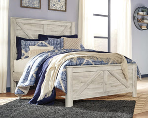 Cama Queen Bellaby con paneles Crossbuck