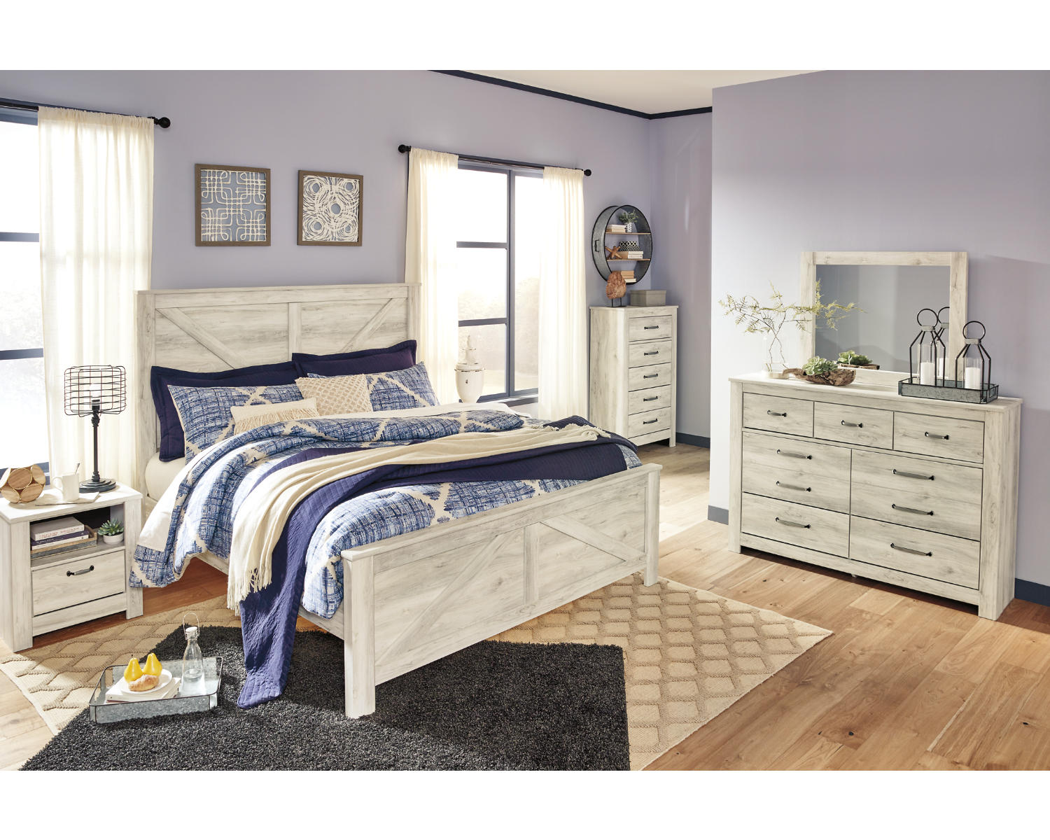 Bellaby King Crossbuck Panel Bed